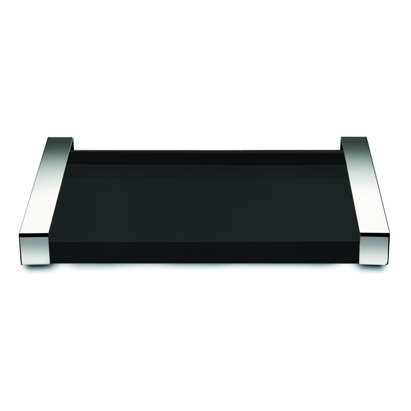 Quattro Tray, 2.36" H x 19.69" L x 12.6" W, Black