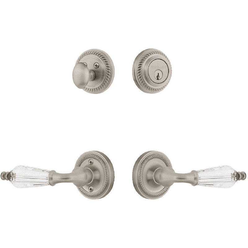 Ensemble de rosette Nostalgic Warehouse, Nickel satiné, 2.375
