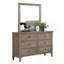 Mobilier de chambre à coucher à poignées rondes gris foncé
