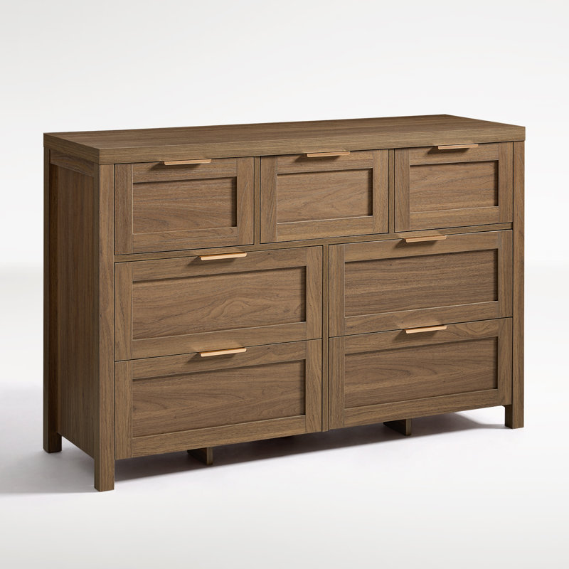 Commode 7 tiroirs Allenside, Noyer spécial