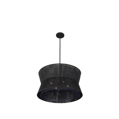Luminaire suspendu Madura 4 LT noir mat Kalco
