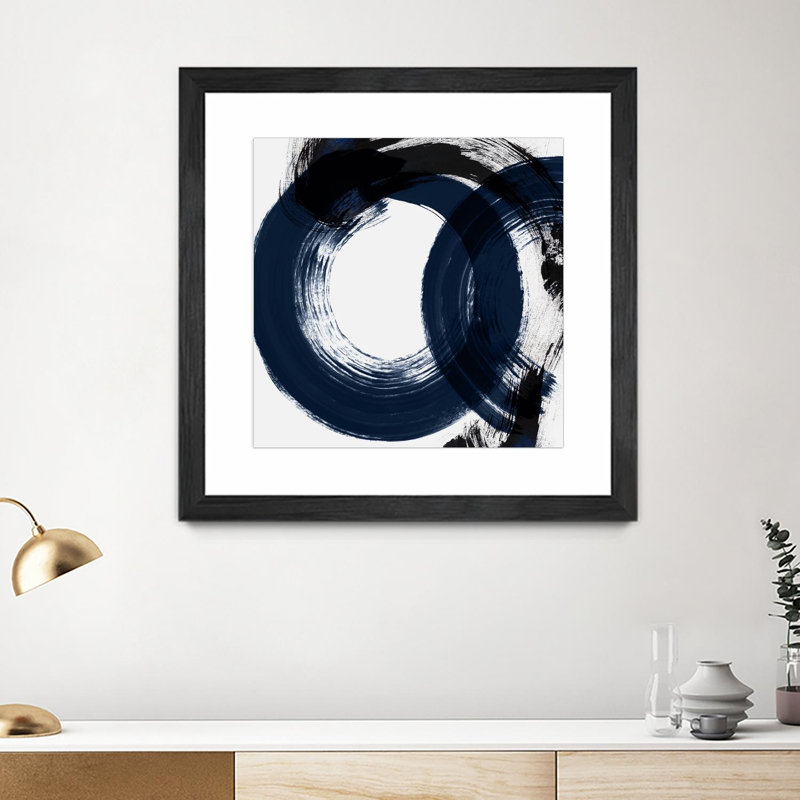 «Deep Eternity» mat et encadré, Noir, H 30 po x l 30 po