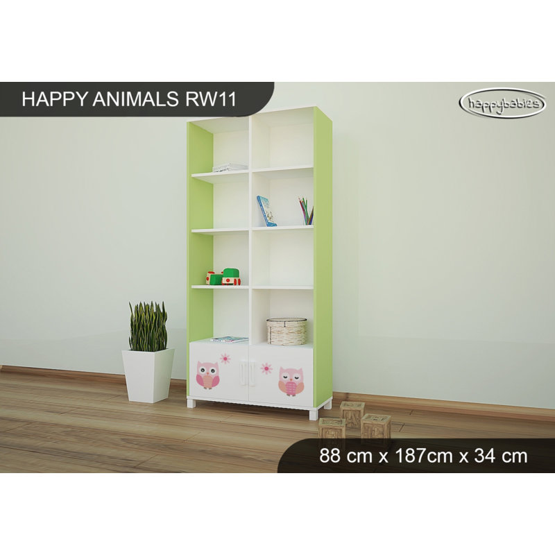 187cm H X 88cm W Animals Kids Cube, Green