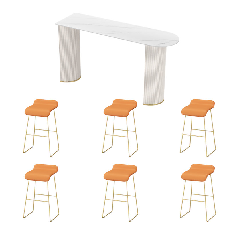 Geise, Blanc, H 41,3 po x L 62,9 po x l 15,7 po, Orange