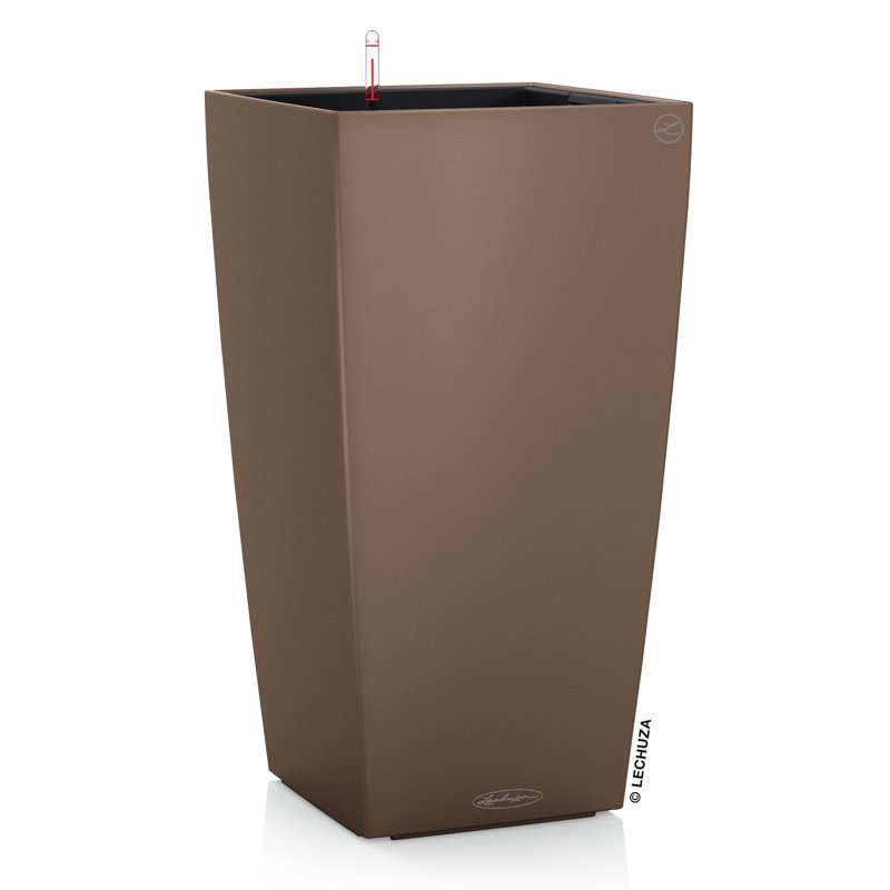 Cubico Pot Planter, 41cm H x 22cm W x 22cm D, Nutmeg