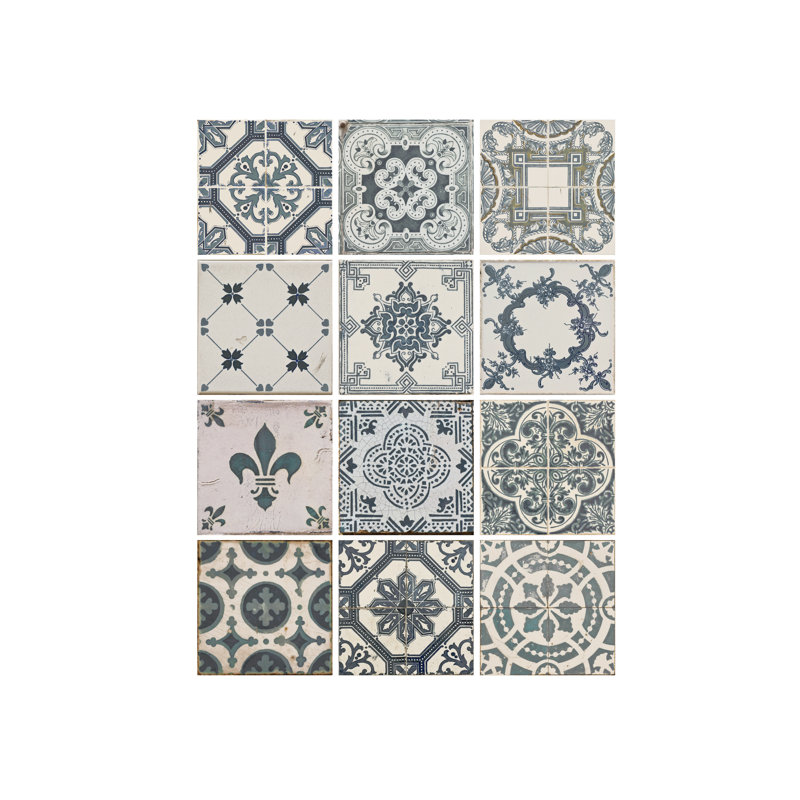 5.91'' W x 5.91'' L PVC Peel and Stick Field Tile
