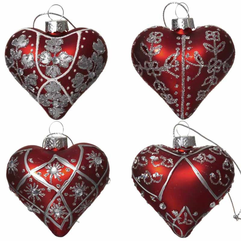 7cm Glass Holiday Shaped Ornament