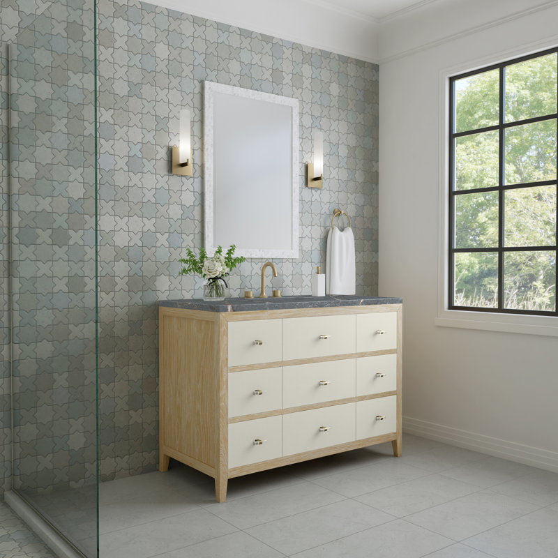 Celeste 48'' W Single Vanity, Parisian Blue, 8" Widespread