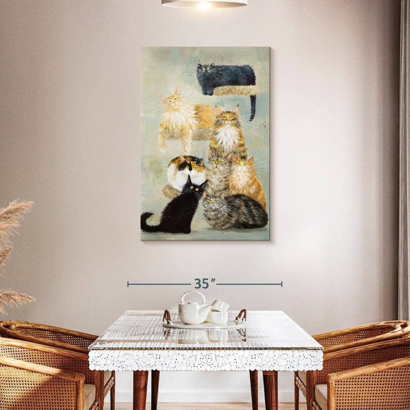 Brampt The Haynes Cats, 45" H x 30" W
