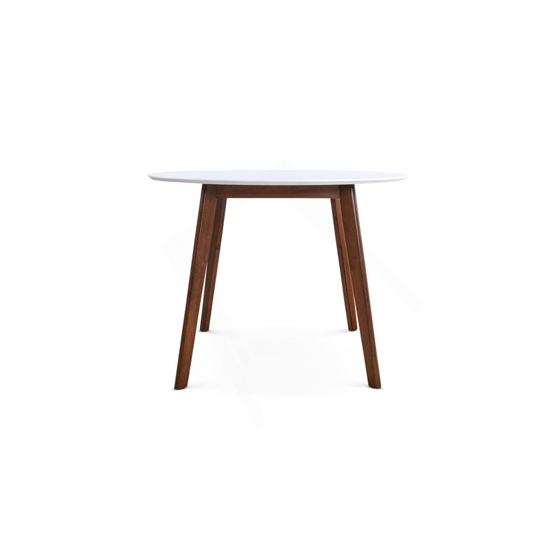 Table de salle à manger Minimalist Mid Century Modern White Top