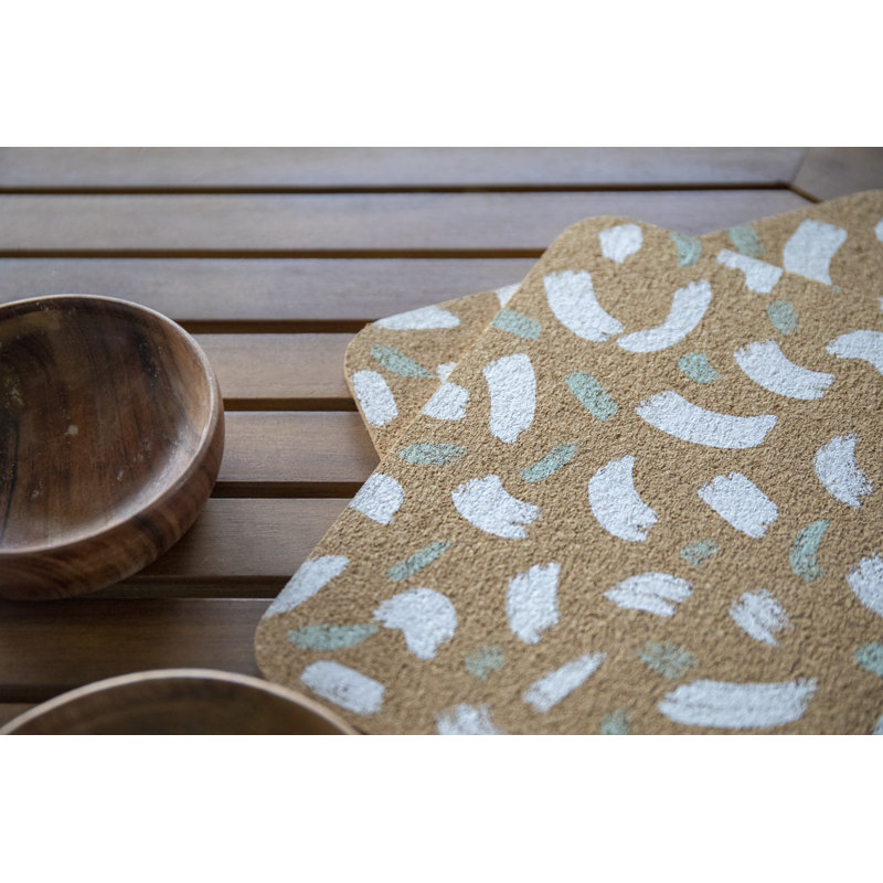 Naturals Cork Abstract Rectangle Placemat