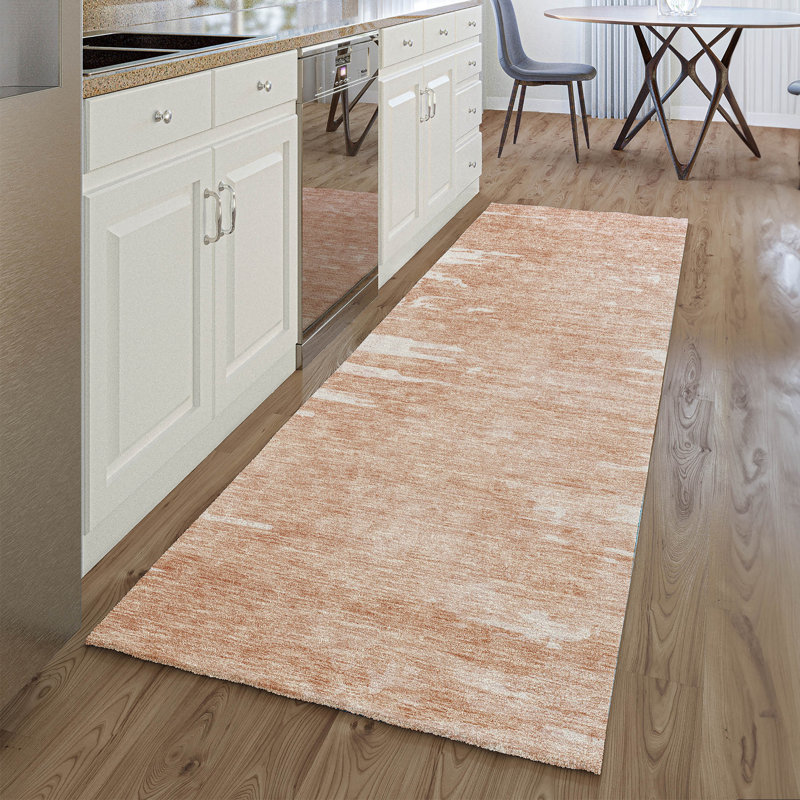 Premium Machine Washable Kolten Terracotta Rug, Runner 2'3" x 7'6"