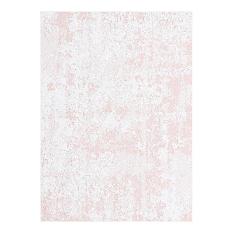 Piersiak Performance Cotton Abstract Indoor Rug, Rectangle 4'5" x 6'1"