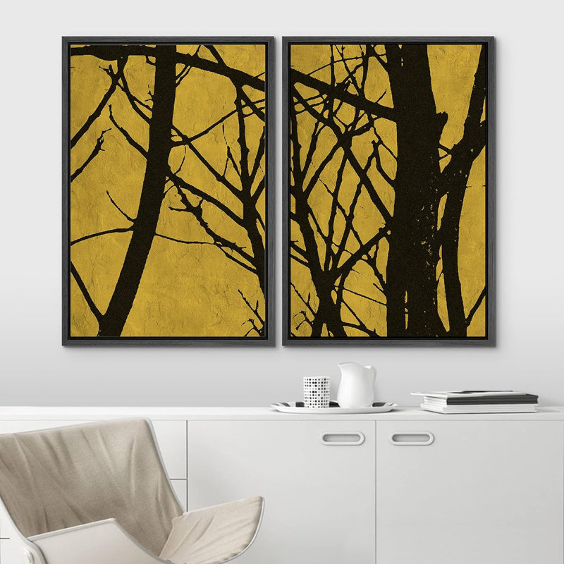2 - Pieces, 36" H x 48" W, Black