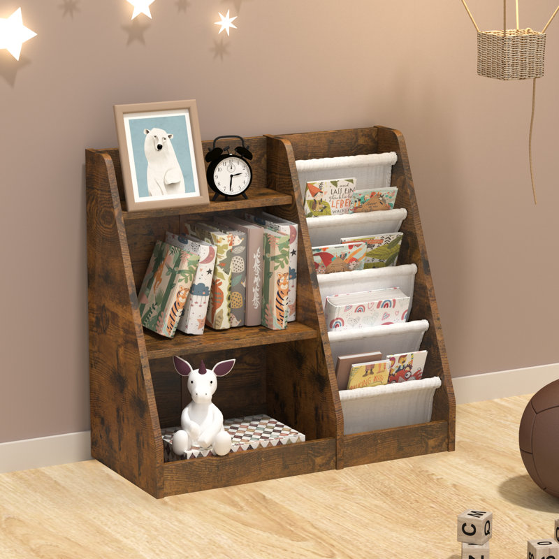 Maggiorina Bookcase, Grey, (3 Shelves) 60cm H x 64cm W x 30cm D