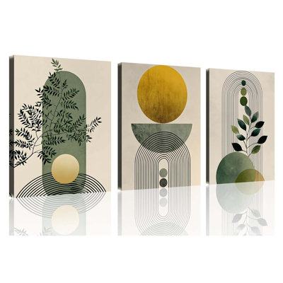 3 Piece Wrapped Canvas Wall Art
