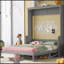 Grand lit escamotable avec tablette-197455351