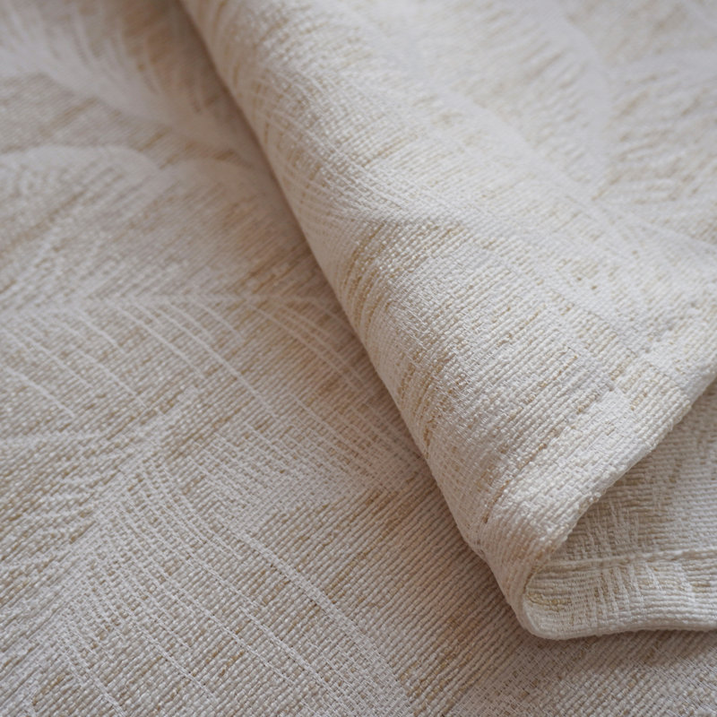 Faux Linen Semi Sheer Curtain, 140 cm Width x 160 cm Drop