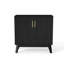 Mid Century Modern Fluted Cabinet With Storage Space & Solid Wood Legs - Entryway Space Buffet Adjustable Shelves, Practical Structure Dining Room-1242267581