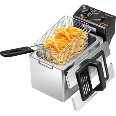 3l Stainless Steel Electric Countertop Deep Fryer