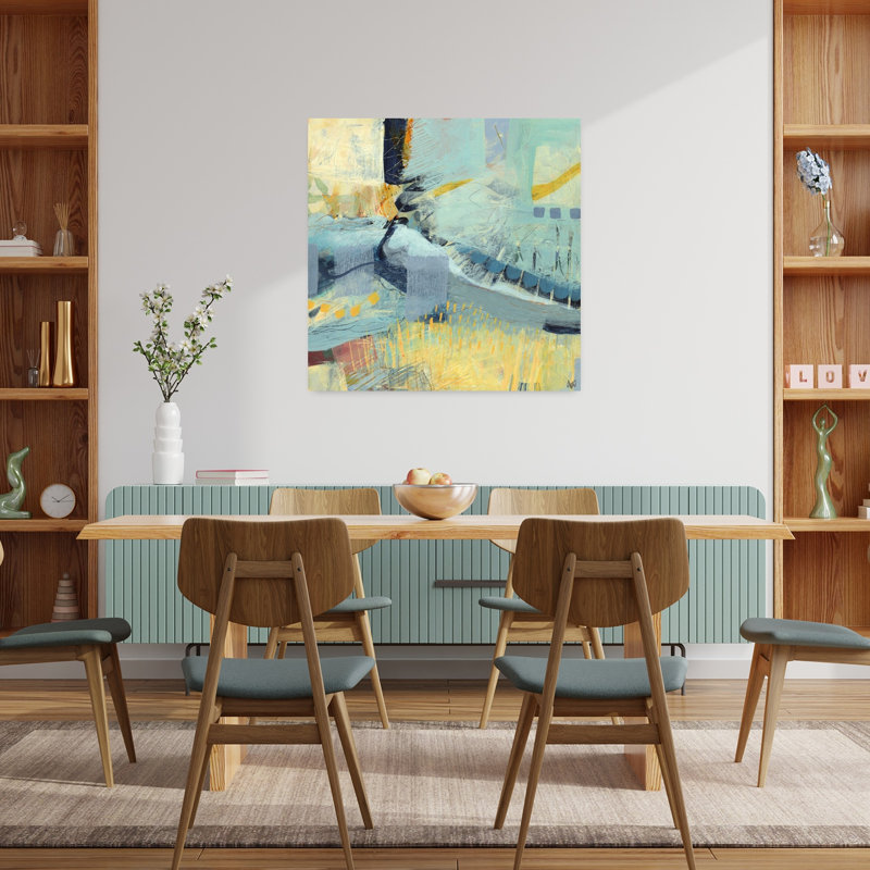 Stream, art contemporain abstrait, H 36 po x l 36 po