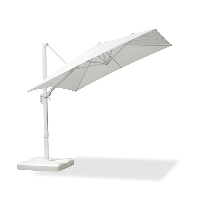 Parasol carré en polyester blanc 10 pi x 10 pi Ronav, Blanc, 8 pi x 8 pi
