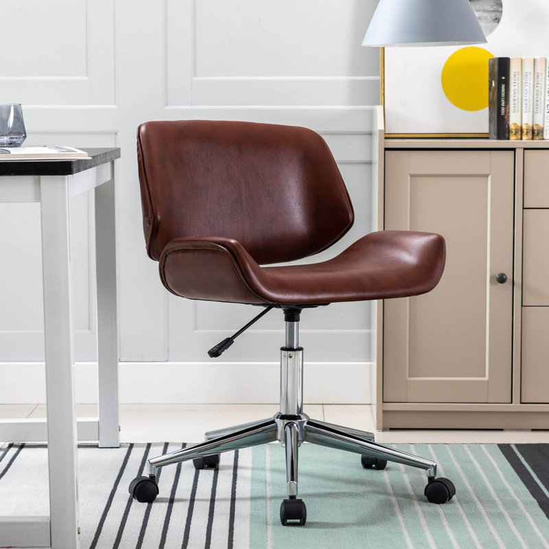 Chaise de bureau Amaka, Brun