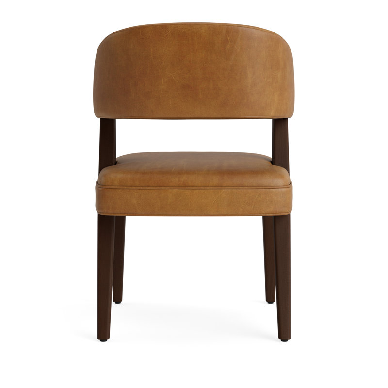 Keane Upholstered Dining Chair, Bedford - Saddle, Sienna