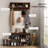 2-In-1 Coat Rack Shoe Bench Set, 5-Hook Hall Tree With Bench And Shoe Storage For 10 Pairs Of Shoes For Entryway, Hallway, Brown