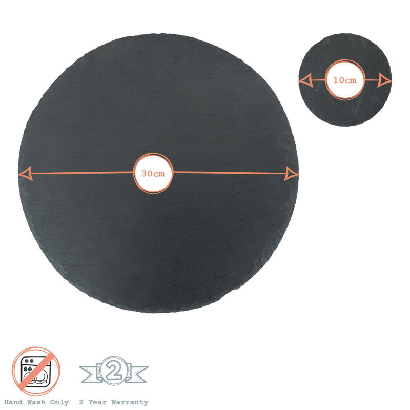 Argon Tableware - Round Slate Placemats & Coasters