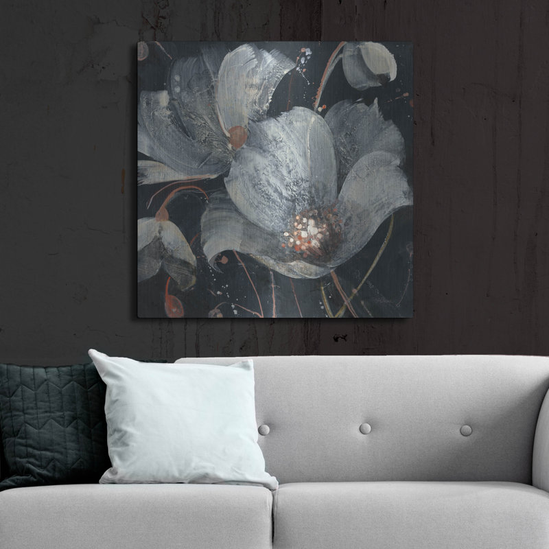 Art mural en métal luxueux «Translucent Poppies» par Albena Hristova, 36 po x 36 po, H 36 po x l 36 po
