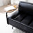 55"Inch Width Modern End of Bed Bench, Faux Leather Upholstered With side table, 360-degree Swivel tray couch-112917704