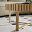 Table basse ronde moderne avec base piédestal robuste, ton de bois naturel, 31,5 po