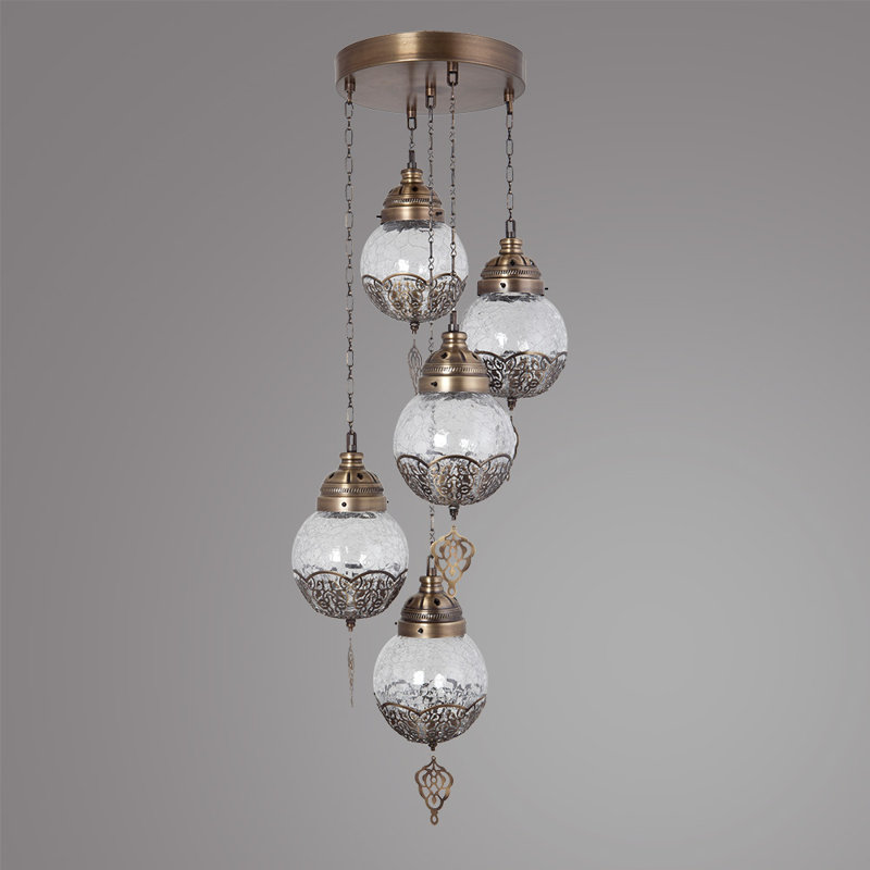 Gittens 5 - Light Gold Cluster Pendant