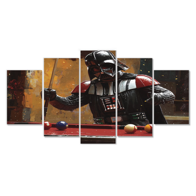 Dark Vador jouant au billard III - Ensemble de décoration murale billard