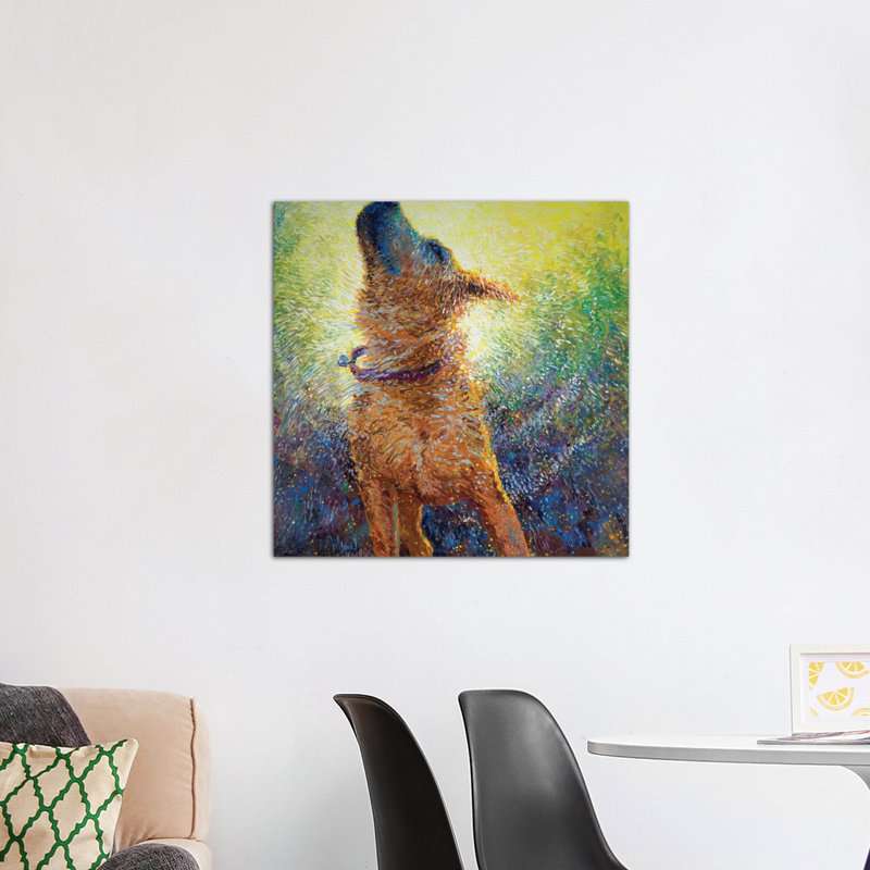 " Phoebe's Reign " by Iris Scott, 37" H x 37" W x 1.5" D, No Mat, Wrapped Canvas