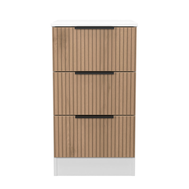 37cm W Manufactured Wood Bedside Table