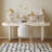 Modern and simple white rectangular desk-1340516107