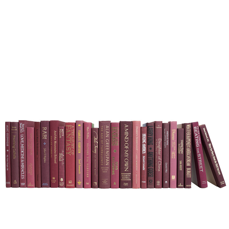 Decorative Books - Bordeaux Books - Red Books by the Foot