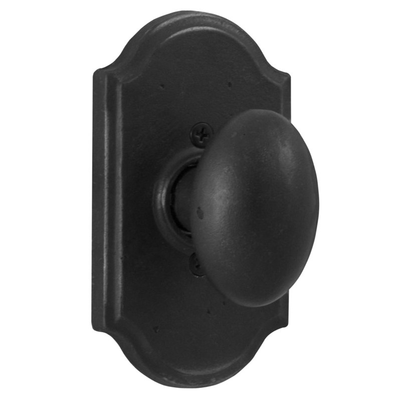 Durham 2'' Diameter Oval Knob, Black