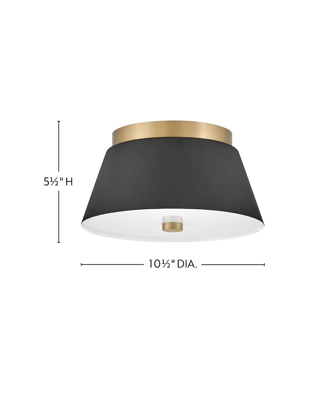 Wisteria Flush Mount, Black