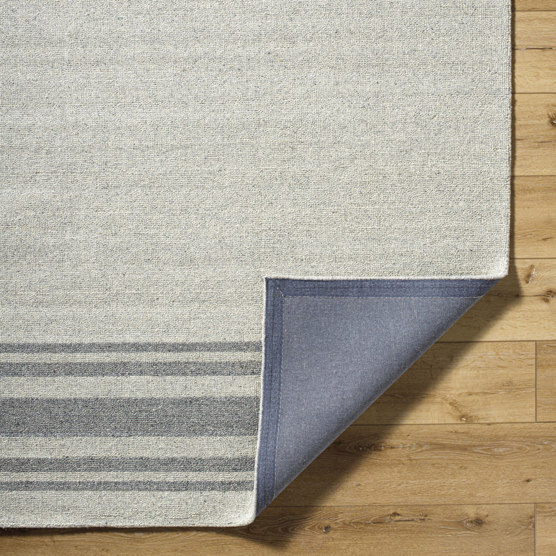 Romano Handmade Wool Striped Area Rug, Rectangle 2' x 3'