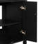 Meuble-lavabo autoportant de 76 cm (30 po) avec lavabo en céramique, porte à fermeture amortie, tiroir basculant, noir-850268759-850268746