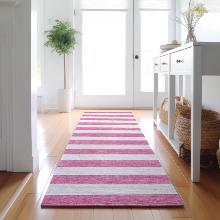 Premium Machine Washable Cerrito AMF528 Pink Rug