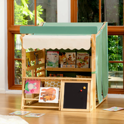 Bibliothèque en bois pour enfants, Nook & Play Store de lecture multifonctionnel