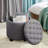 Modern Button Tufted Accent Storage Ottoman-2129792087