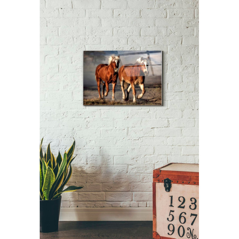 «Trotter», art mural en verre acrylique, H 16 po x l 24 po x P 0,12 po
