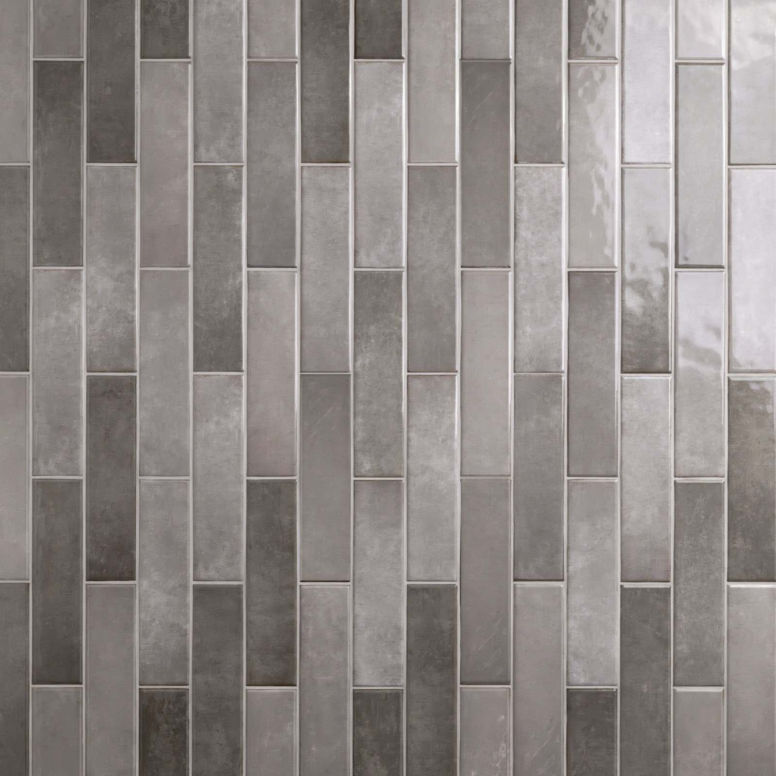 Renzo Ceramic Subway Wall Tile, Storm