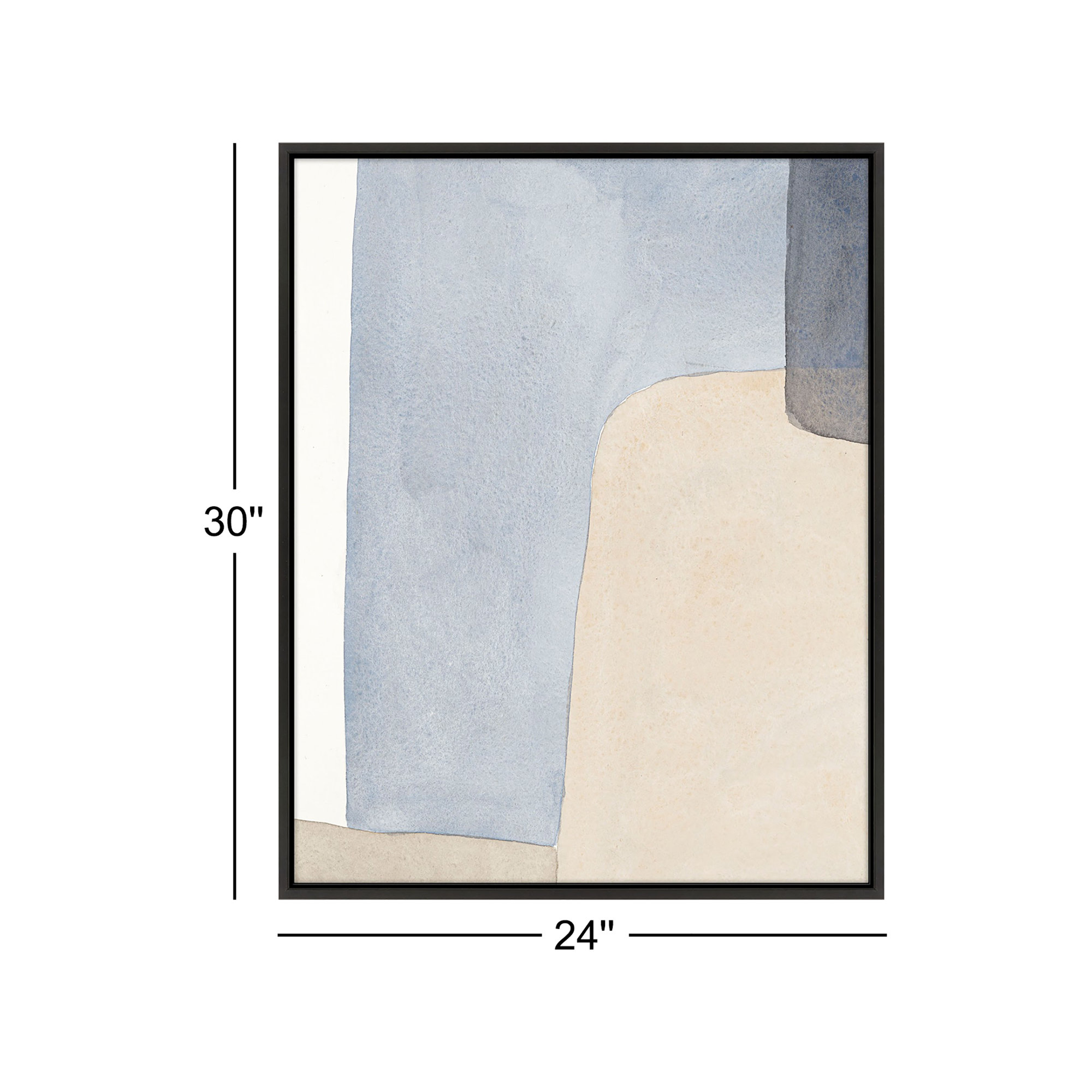 Dreamy Hues by Julia Balfour, 30" H x 24" W x 1.4" D, Black Framed Canvas