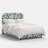 Hampton Bed In Peacock Blue & White-121671277-121390743